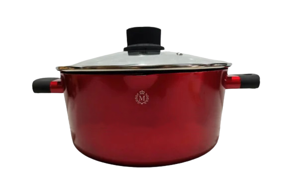 

Кастрюля 28 см. 5,8 л. Meisterklasse MK-1055-28 red marble