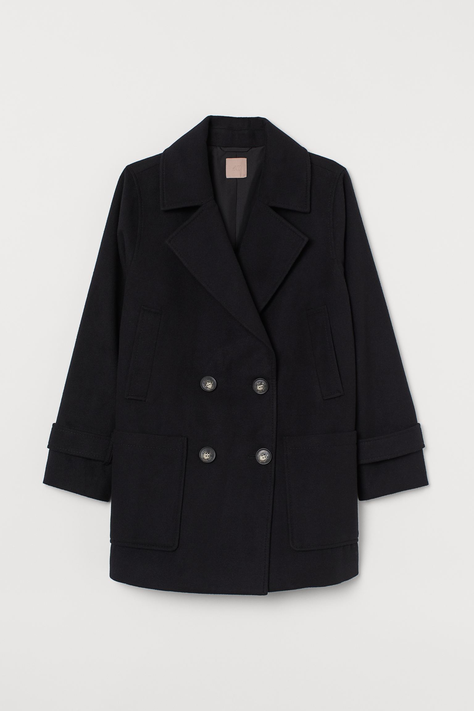 

Пальто H&M XL черный 18089044232