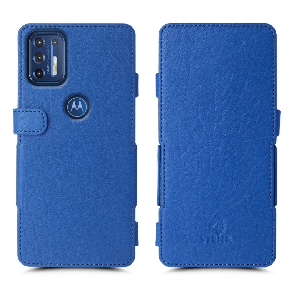 

Чехол книжка Stenk Prime для Motorola Moto G9 Plus Ярко синий