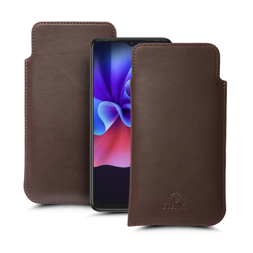 

Футляр Stenk Elegance для TECNO Spark 7 Коричневый