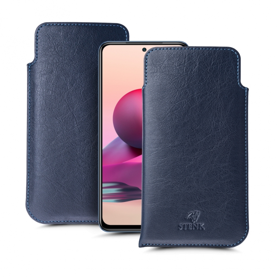 

Футляр Stenk Elegance для Xiaomi Redmi Note 10S Синий