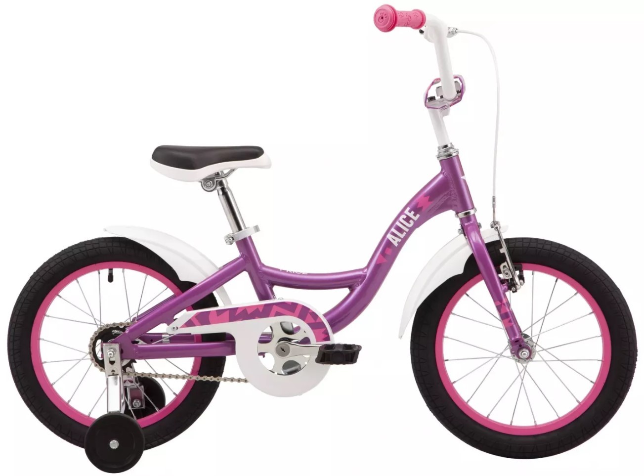 

Детский велосипед 16" Pride ALICE 16 2021 (Фиолетовый)