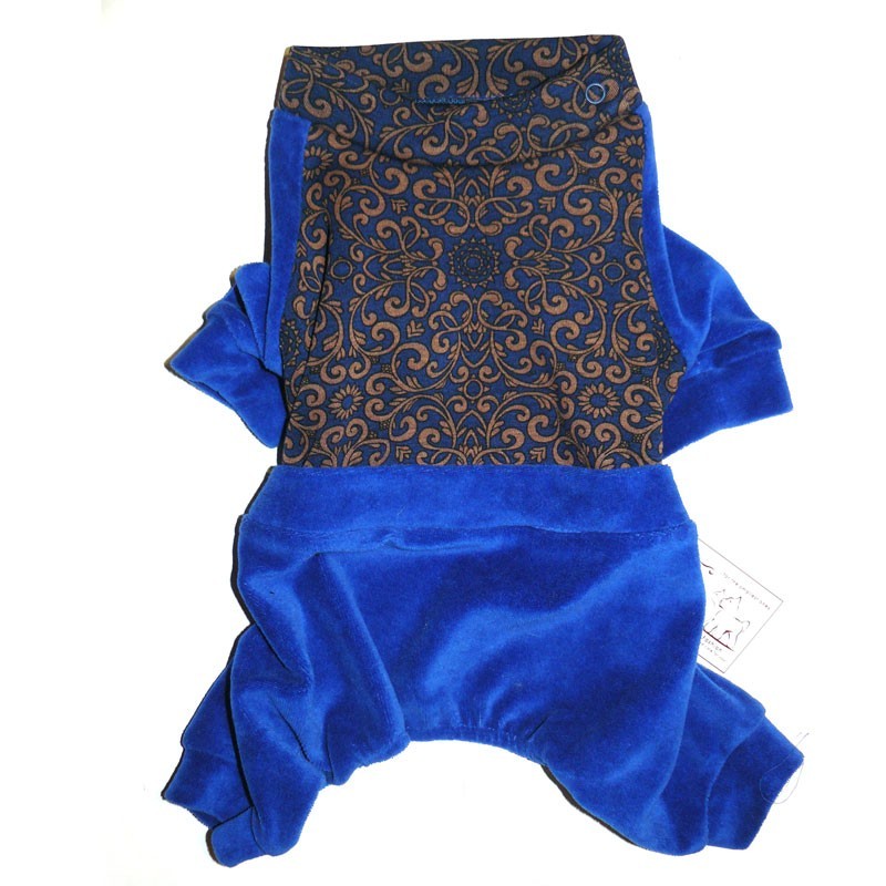 

Костюм для собак и щенков Pet Fashion АМИГО М синий велюр 33,36/41,48 см