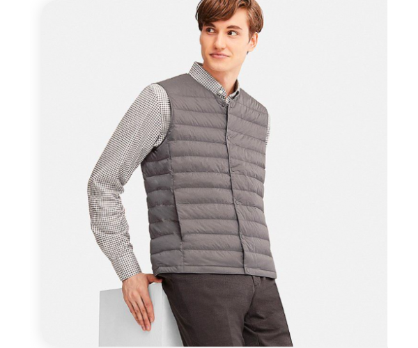 

Жилетка Uniqlo ультралегкая матовая М серая