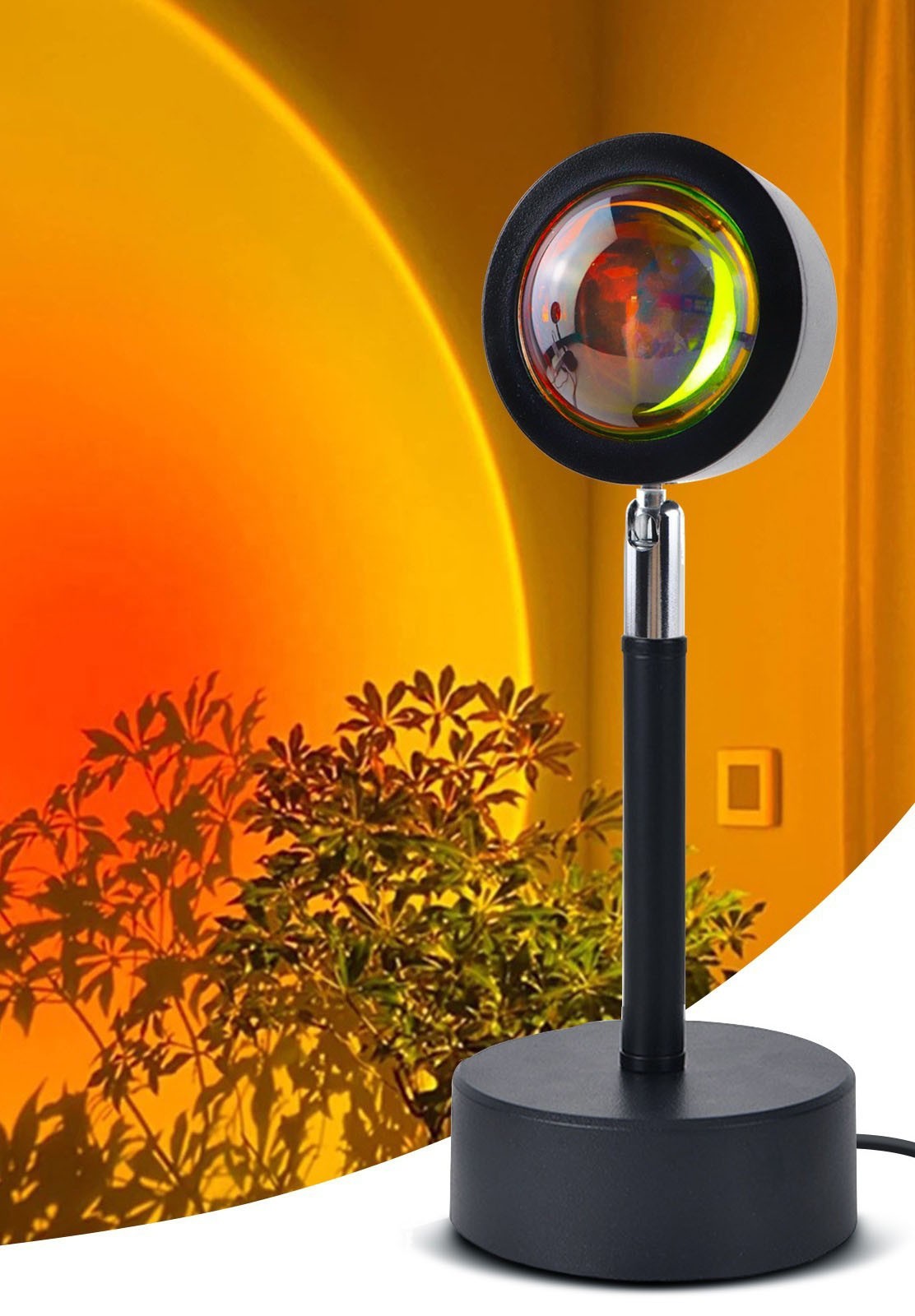 

Проекционный светильник Sunset Lamp ночник с эффектом заката - рассвета