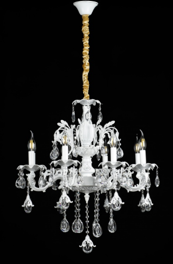 

Люстра свеча Ray L2202M/8 (WT+SL) (AN002519)