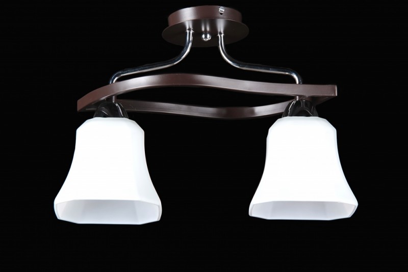 

Люстра с плафонами Ray L30722C/2 (CR+WENGE) (AN002526)