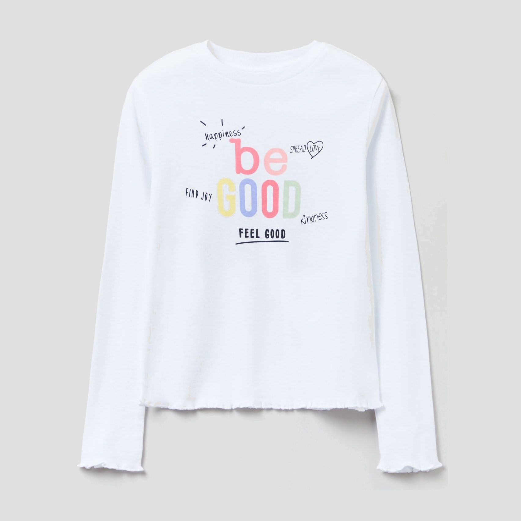 

Футболка с длинными рукавами OVS 1278915 152 см White (8059301373490)
