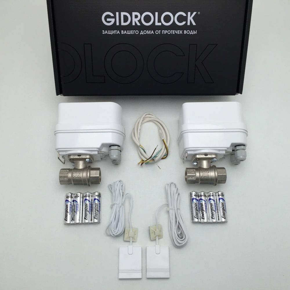 

Gidrolock Квартира 1 (1/2") WINNER BUGATTI (два крана 1/2" + два датчика протечки)