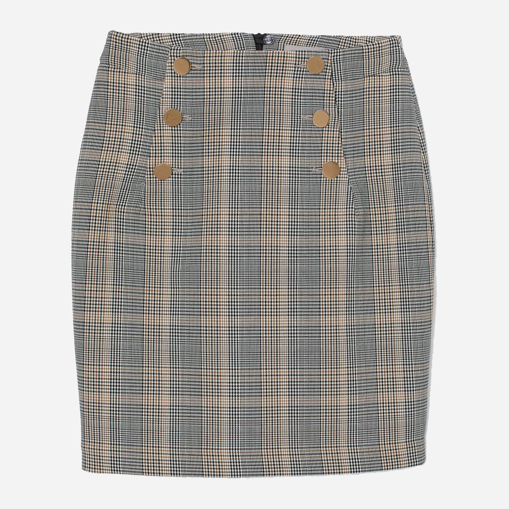 

Юбка H&M 6527300wtr 42 Бежевая с черным