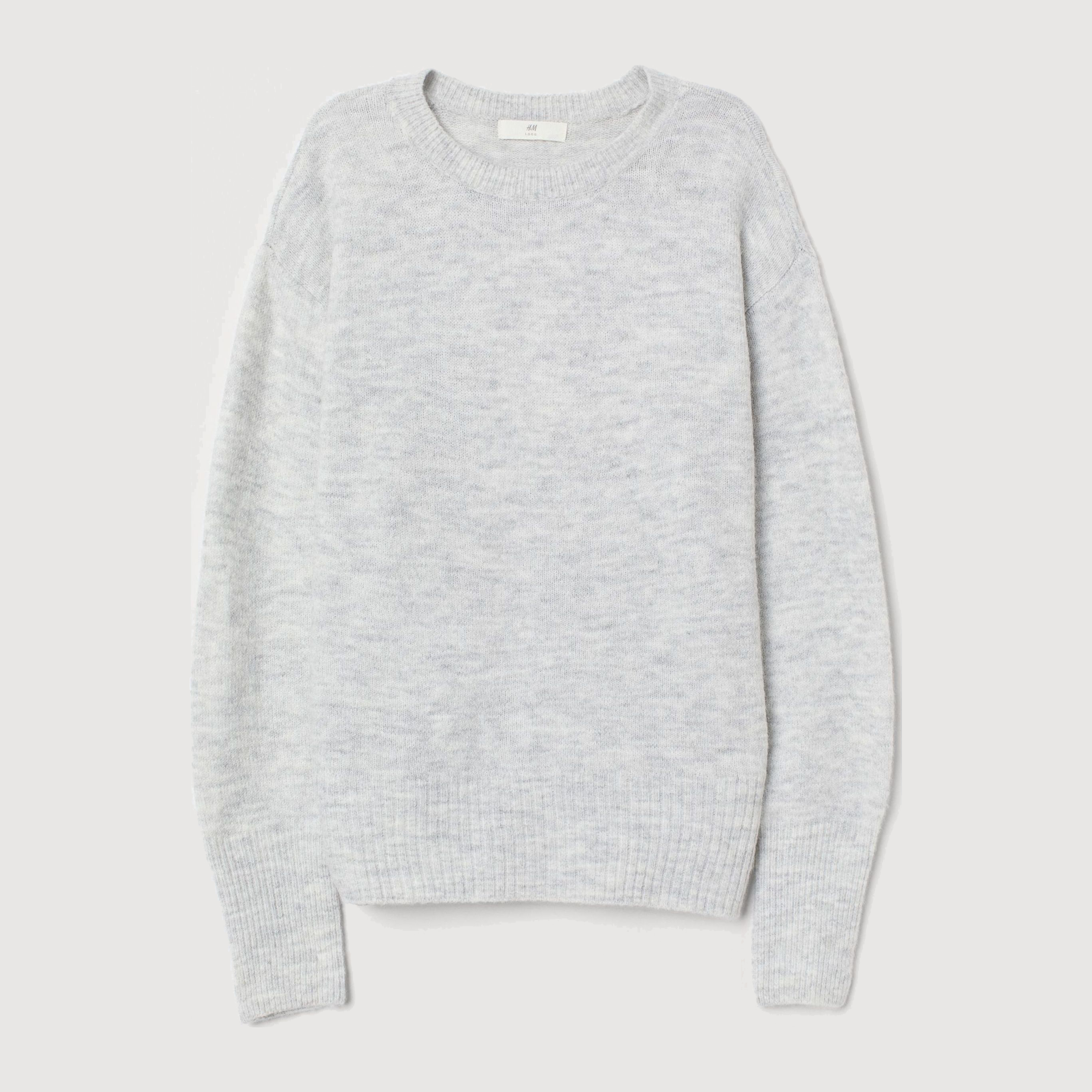 

Джемпер H&M 7759960wt S Светло-серый меланж