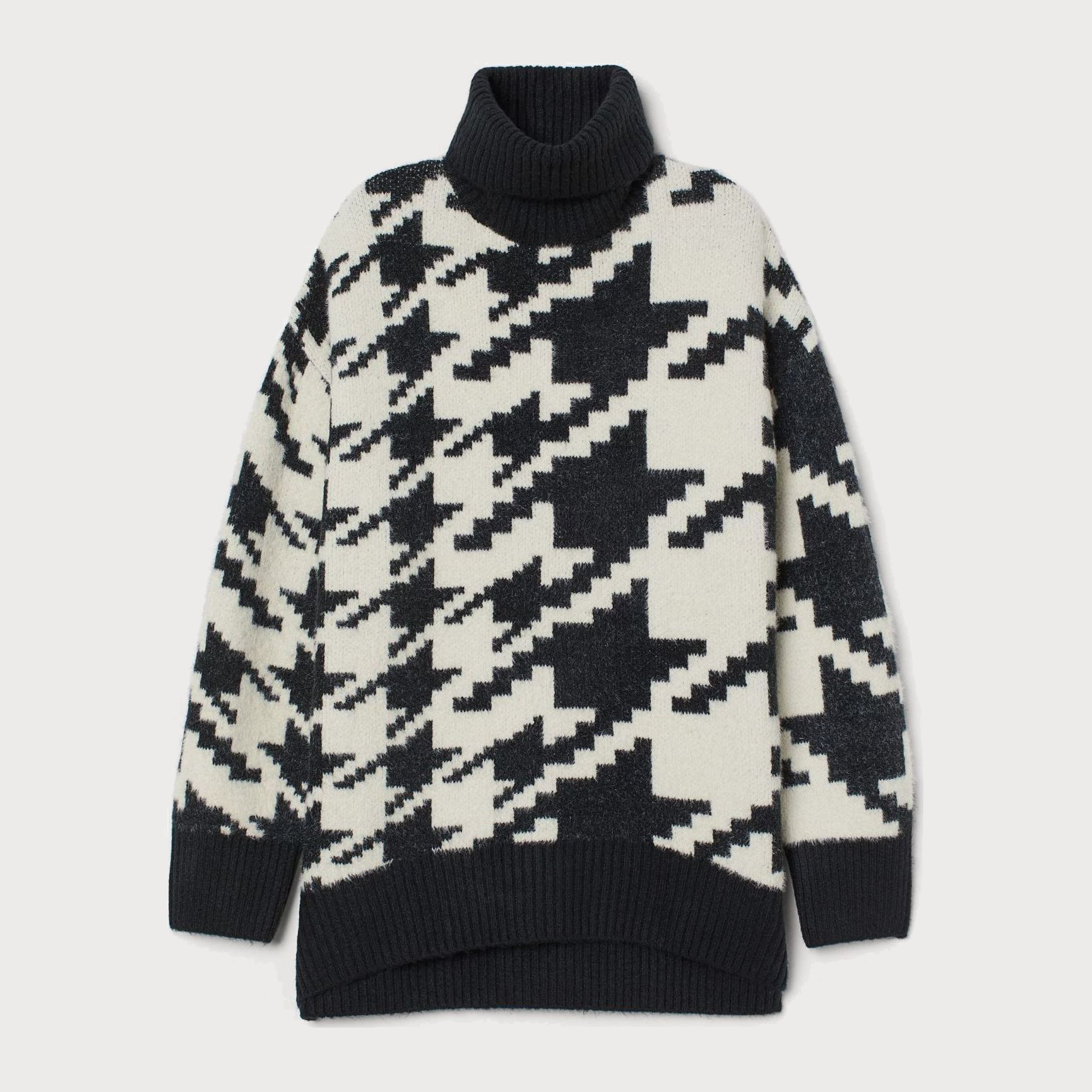 

Свитер H&M 8276321wtr M Черный с белым