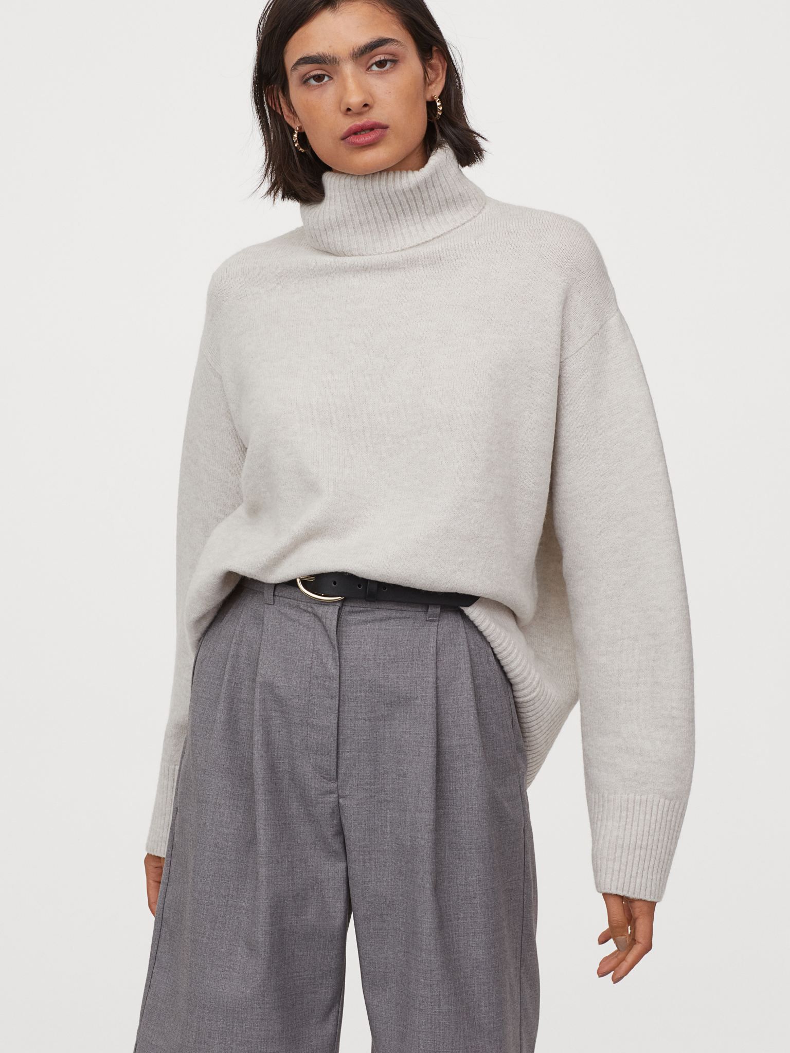 

Свитер H&M 8877712dm XS Светло-серый меланж