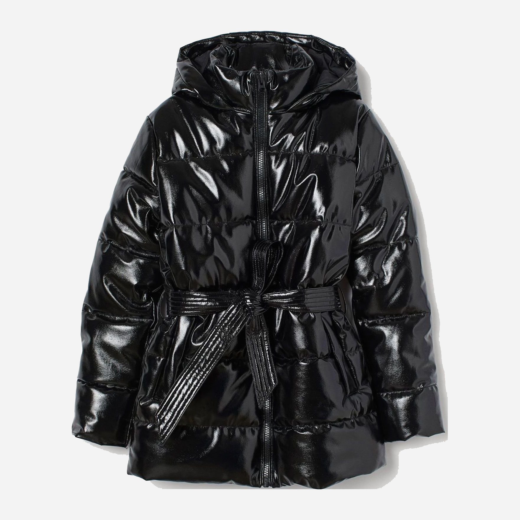 

Куртка из искусственной лаковой кожи H&M 9020662wtr S Черная