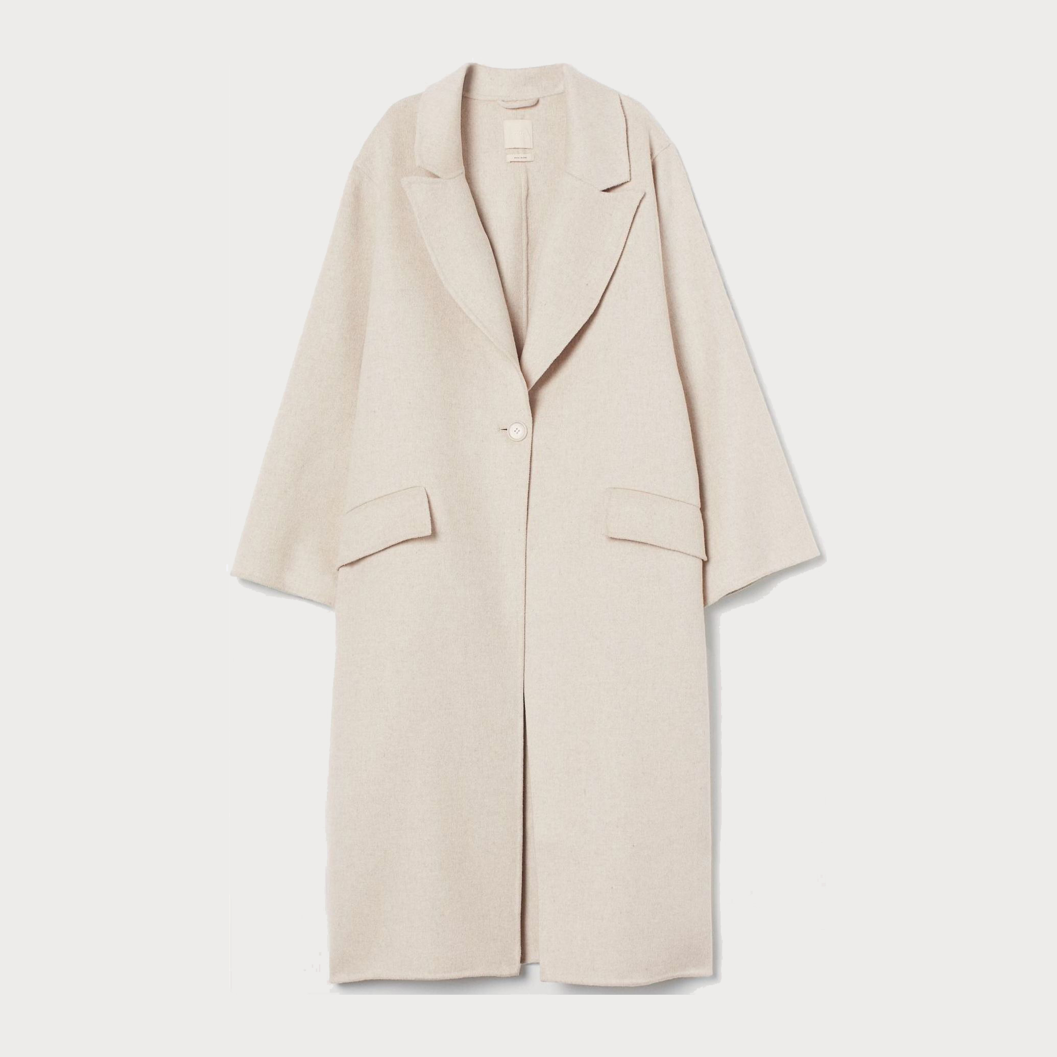 

Пальто H&M 9167752wtr  Светло-бежевое, Пальто H&M 9167752wtr L Светло-бежевое