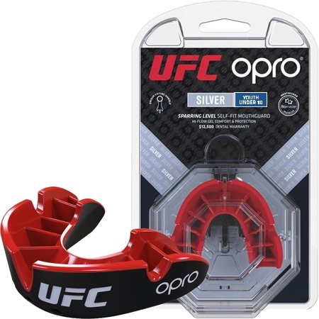 

Капа OPRO Junior Silver UFC Hologram Black/Red (art.002265002)