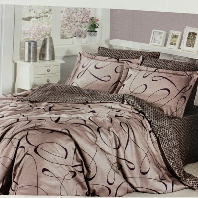 

Полуторное постельное белье Cotton Satin - Calisto Pudra
