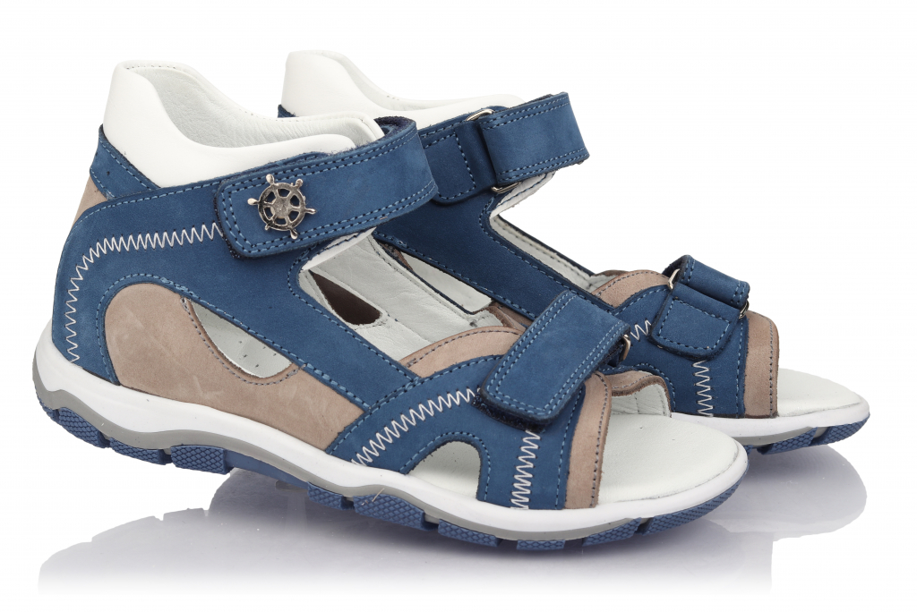 

Сандалии TOPITOP 235 для мальчиков серо-синие. Размер 21