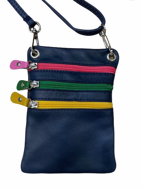 

Клатч Italian Bags 3362_blue_1_mix Кожаный Синий