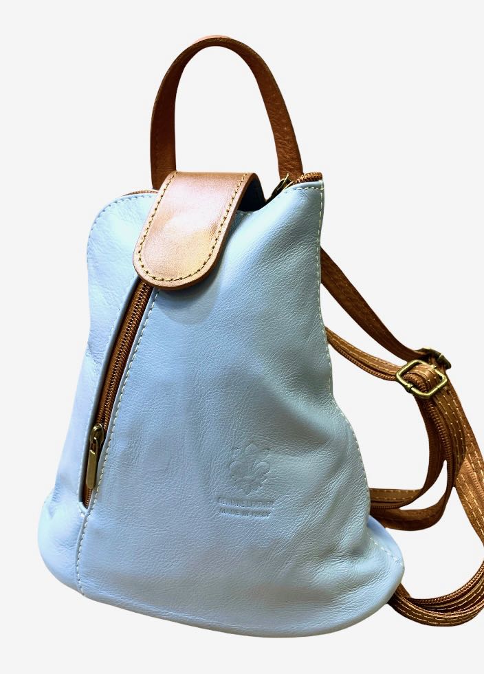 

Рюкзак Italian Bags 3357_sky_cuoio Кожаный Синий
