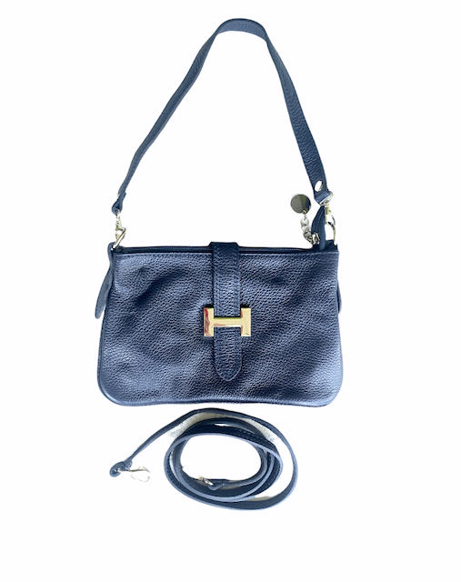 

Клатч Italian Bags 3361_blue Кожаный Синий