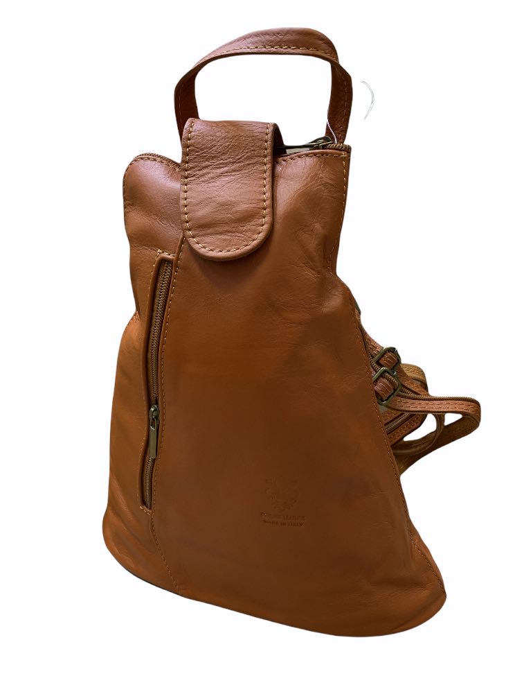 

Рюкзак Italian Bags 3357_cuoio Кожаный Коньячный