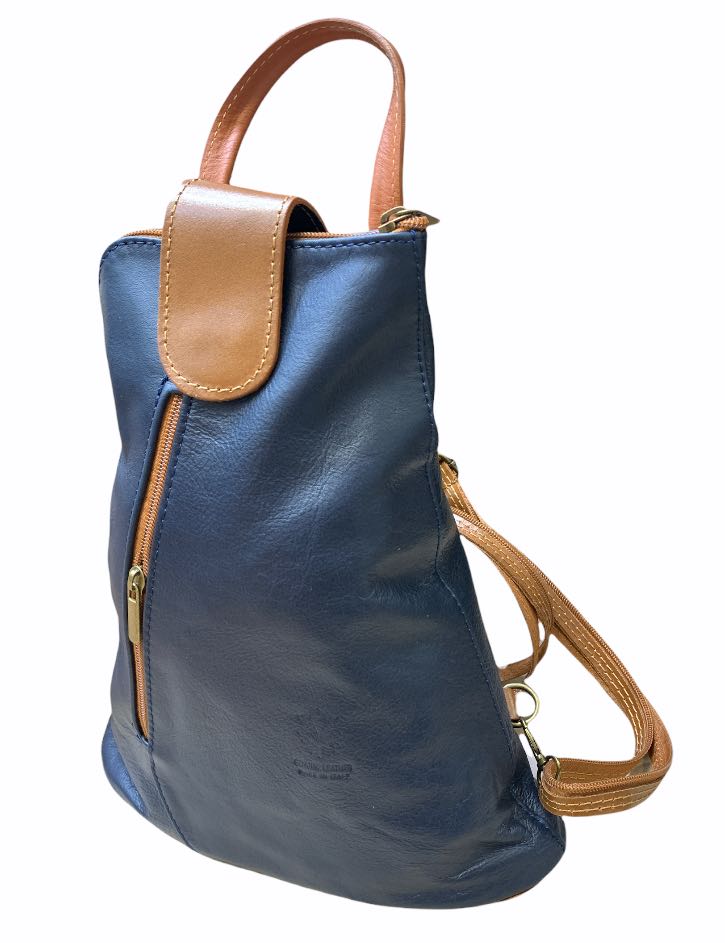 

Рюкзак Italian Bags 3357_blue_cuoio Кожаный Синий