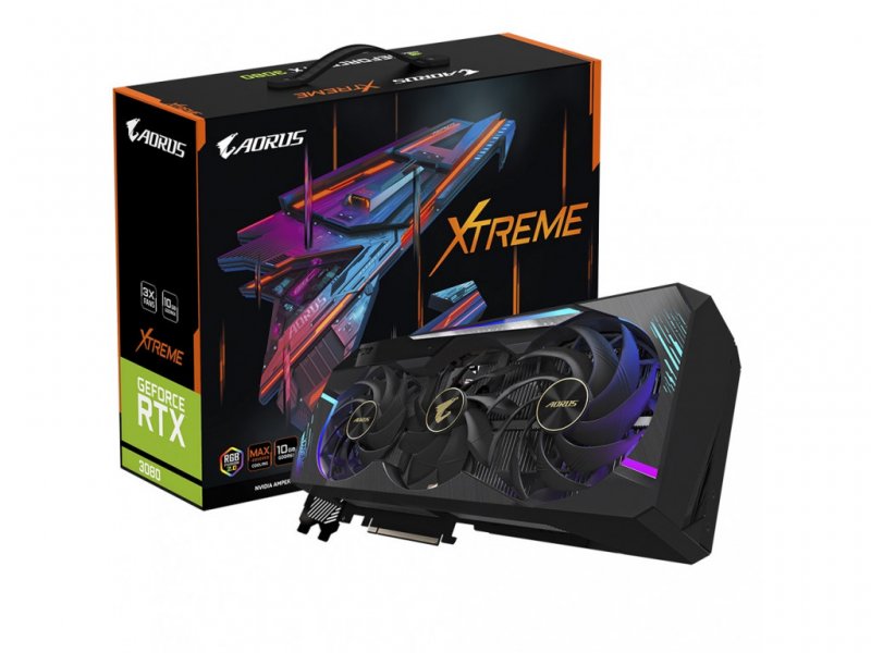 

Видеокарта GIGABYTE GeForce RTX3080 AORUS XTREME 10G rev.2.0 LHR (GV-N3080AORUS X-10GD rev.2.0)