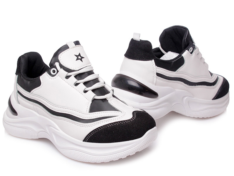 

Женские кроссовки деми Prime 2031 WHITE-BLACK(37-2) Белый р.39