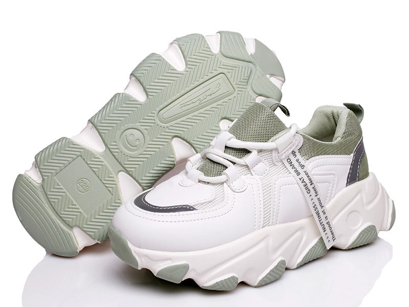 

Женские кроссовки деми Prime 2209 WHITE-GREEN(36-39) Белый р.37