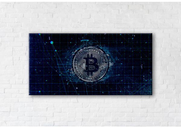 

Картина на холсте IBR Bitcoin 60x120 см