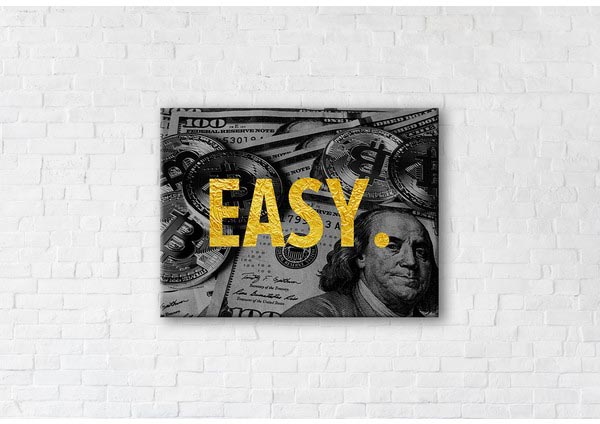 

Картина на холсте IBR Easy Gold 45x60 см