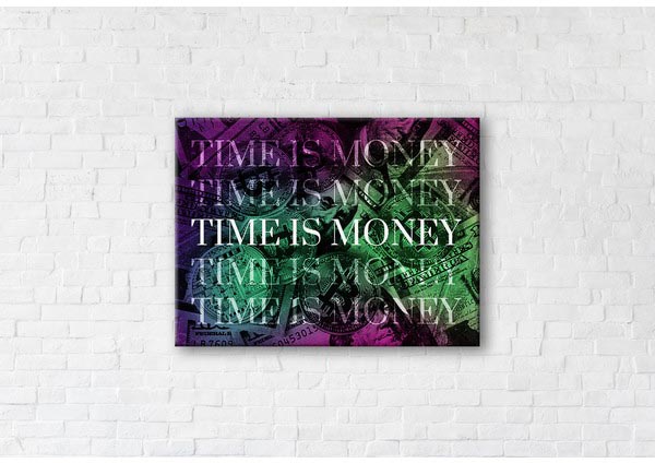 

Картина на холсте IBR Time is money Green 45x60 см