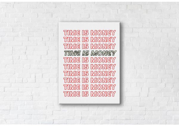 

Картина на холсте IBR Words Money 45x60 см