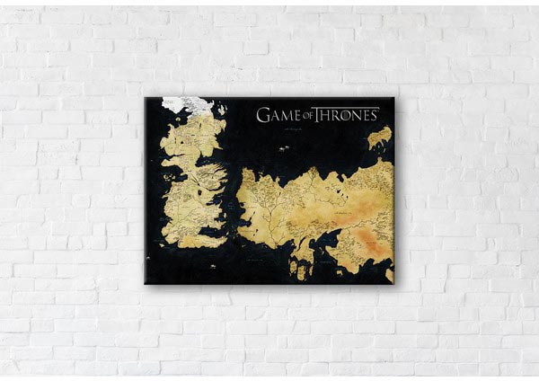 

Картина на холсте IBR Game Of Thrones World 110x145 см