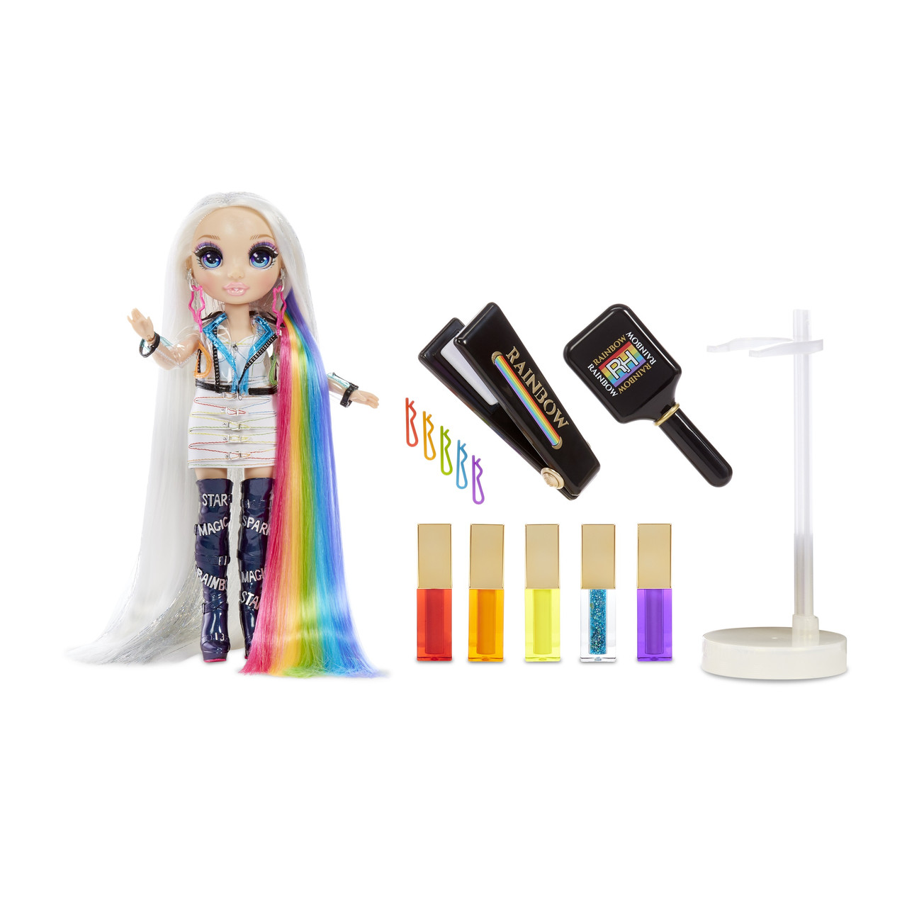 

Игровой набор с куклой Rainbow High Стильная прическа студия красоты