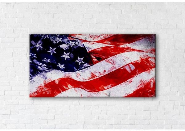 

Картина на холсте IBR USA Flag 50x100 см