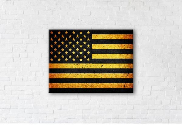 

Картина на холсте IBR USA Gold 110x145 см