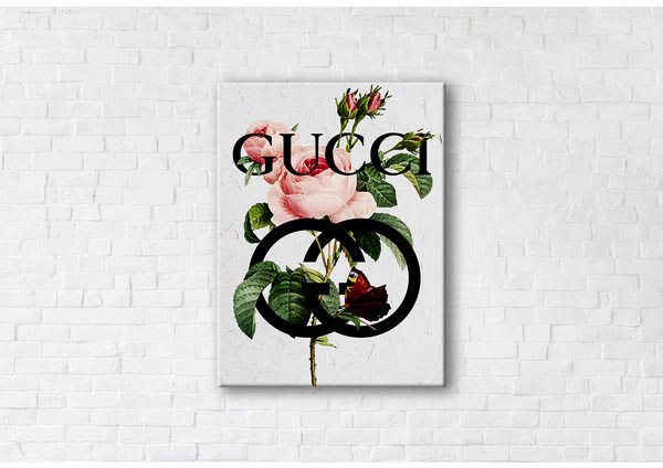 

Картина на холсте IBR Gucci White 75x100 см