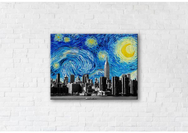 

Картина на холсте IBR Starry New York 50x65 см