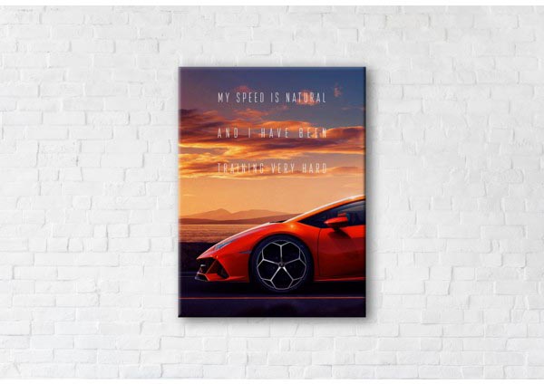 

Картина на холсте IBR Speed 90x120 см
