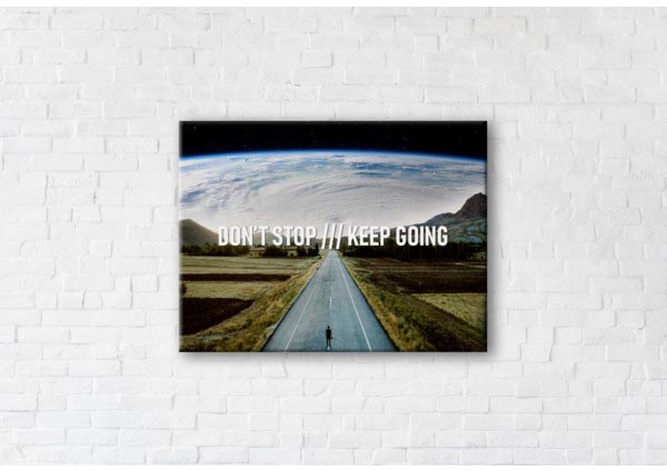 

Картина на холсте IBR Don't stop, keep going 75x100 см