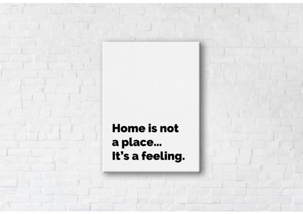 

Картина на холсте IBR Home is a feeling 50x65 см