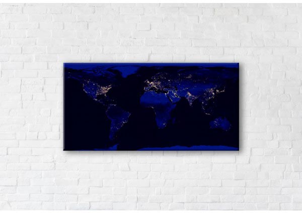 

Картина на холсте IBR Night World 50x100 см