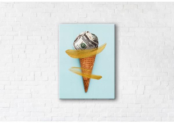 

Картина на холсте IBR Money Cone 45x60 см