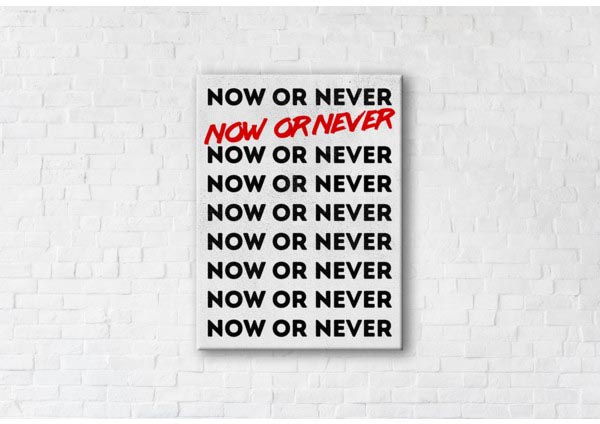

Картина на холсте IBR Now Or Never 50x65 см