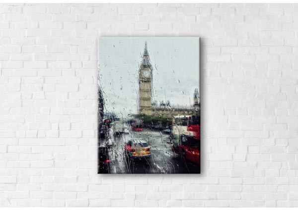 

Картина на холсте IBR Rain In London 110x145 см