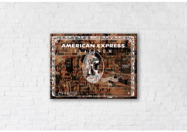 

Картина на холсте IBR Grunge American Express 90x120 см