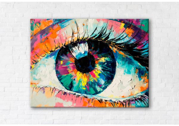 

Картина на холсте IBR Colored Eye 75x100 см