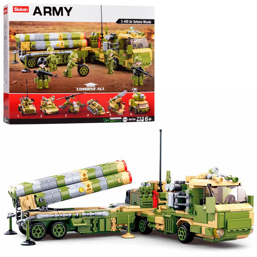 

Конструктор SLUBAN M38-B0758 военная техника, фигурки, 713дет, в кор-ке, 47-38,5-8см